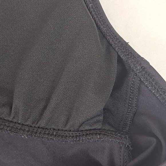 Apt 9 Size Small Black Halter Tankini Top Decorative Cutout Details at Hem NWT - Picture 10 of 14